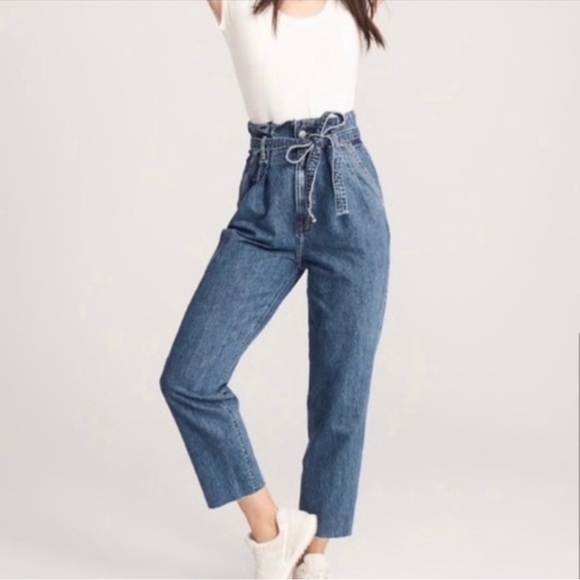Abercrombie and Fitch A&F Mom Jeans with Ties Size 26 | 2R - Picture 6 of 7